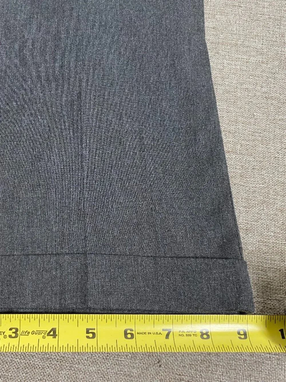 Haggar Pleated Dress Pants Men's 34 x 30 High Rise Gray Office Career